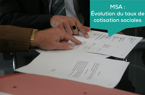 MSA : Évolution du taux de cotisations sociales des exploitants